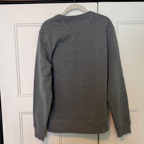 Amazon Essentials Dark Gray Crewneck Sweater with Hand Embroidered Front - Picture 4 of 4